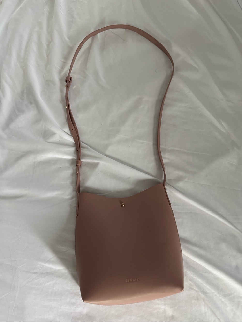 Compact Dusty Rose Crossbody Mini Bag - Adjustable Strap